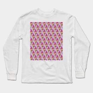 Ice Cream Pattern - Lilac Long Sleeve T-Shirt